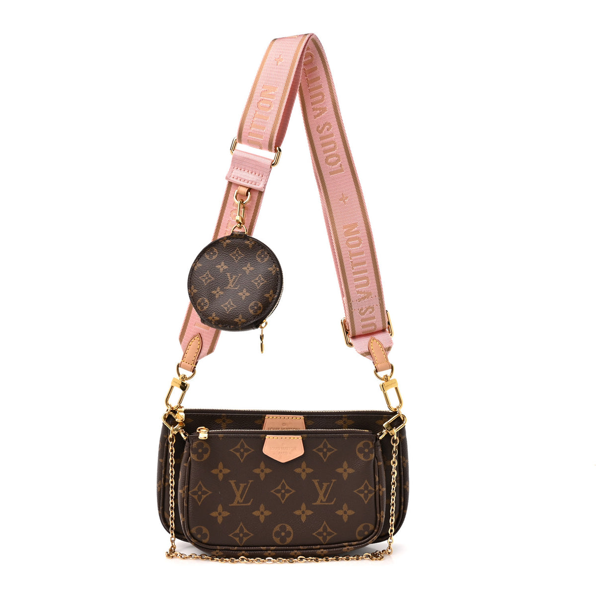 Monogram Multi Pochette Accessories Rose Clair