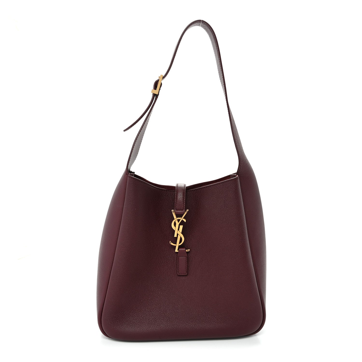 Saint Laurent Smooth Calfskin Small Le 5 A 7 Soft Hobo Rouge Legion 1 of 9