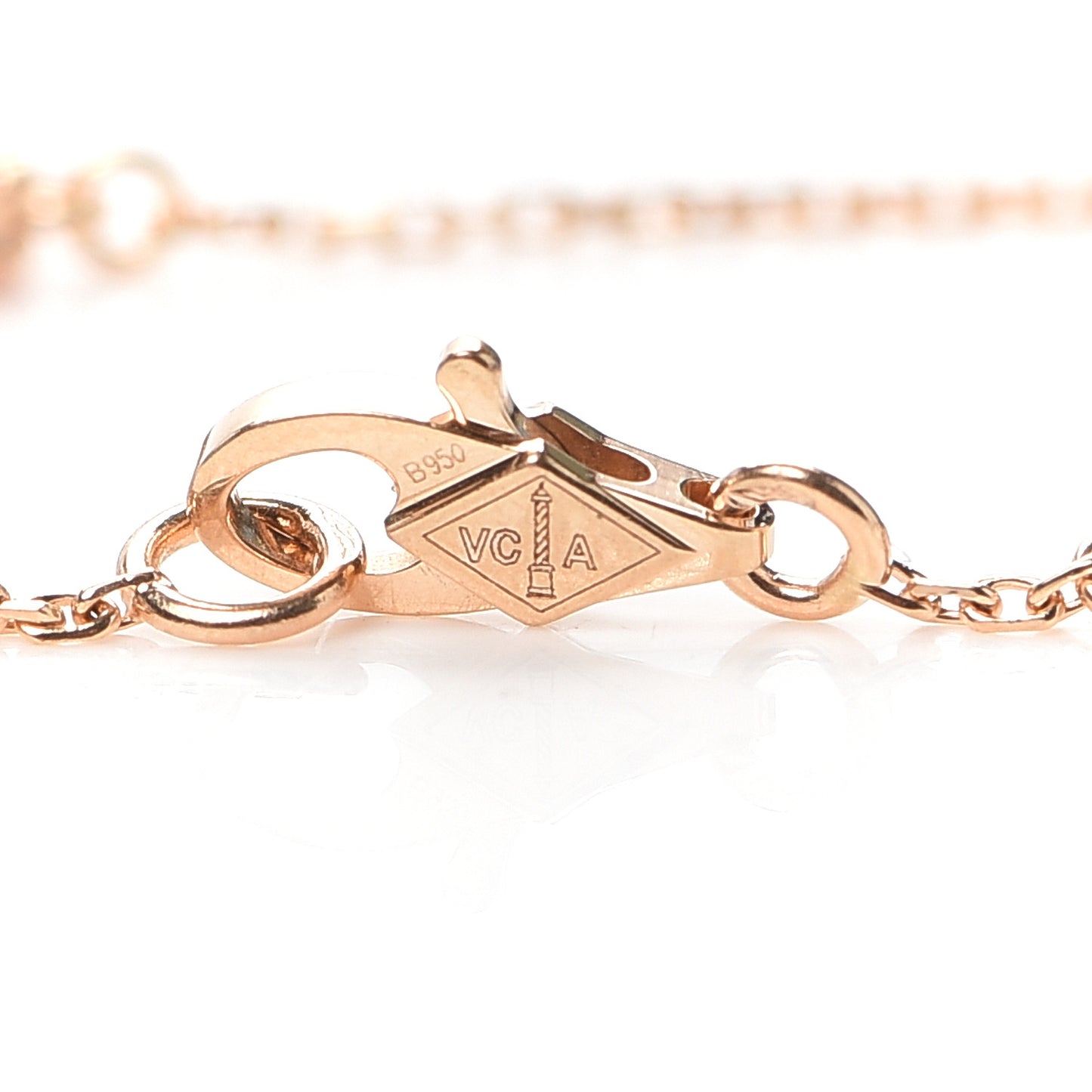18K Rose Gold Carnelian Sweet Alhambra Bracelet