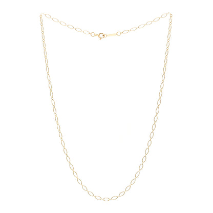 Tiffany 18K Yellow Gold Oval Link Chain Necklace 16" 3 of 5
