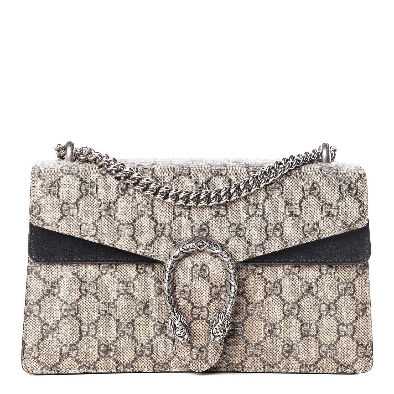 Gucci GG Supreme Monogram Small Dionysus Shoulder Bag Black 1 of 13
