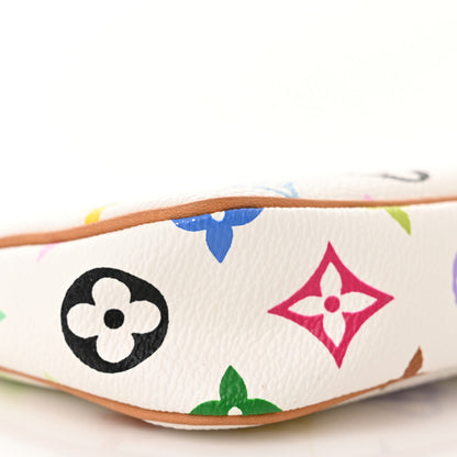 Louis Vuitton Monogram Multicolor Pochette Accessories White 8 of 10