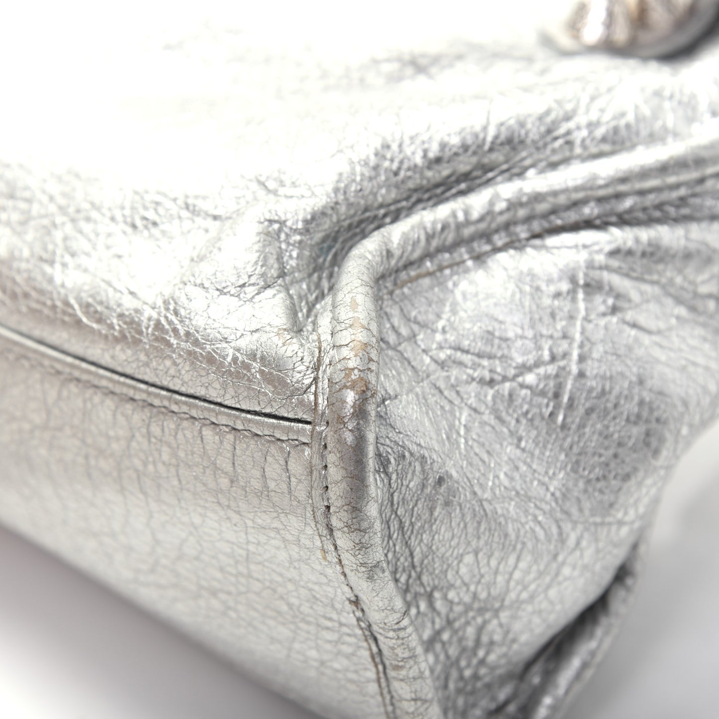 Agneau Giant 12 Silver Hardware Mini City Gris Aluminum