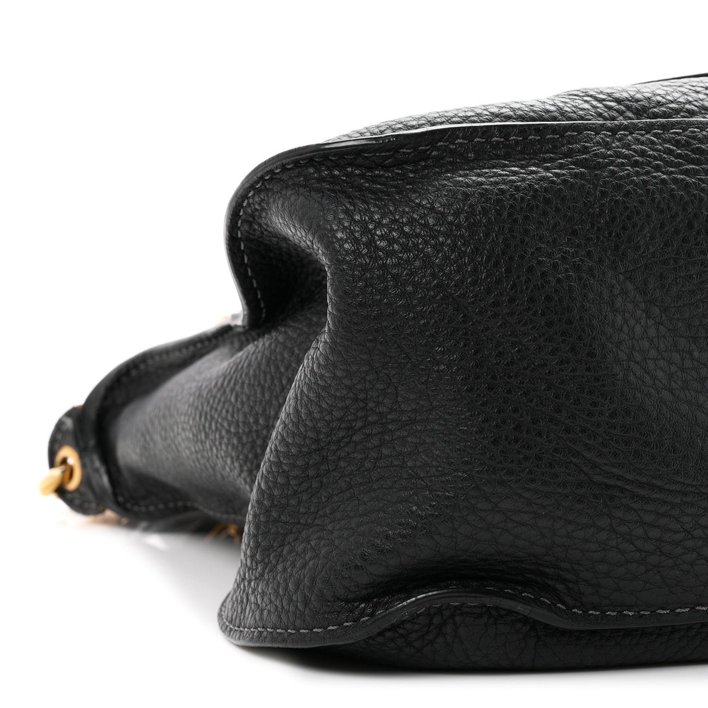 Calfskin Medium Marcie Satchel Black