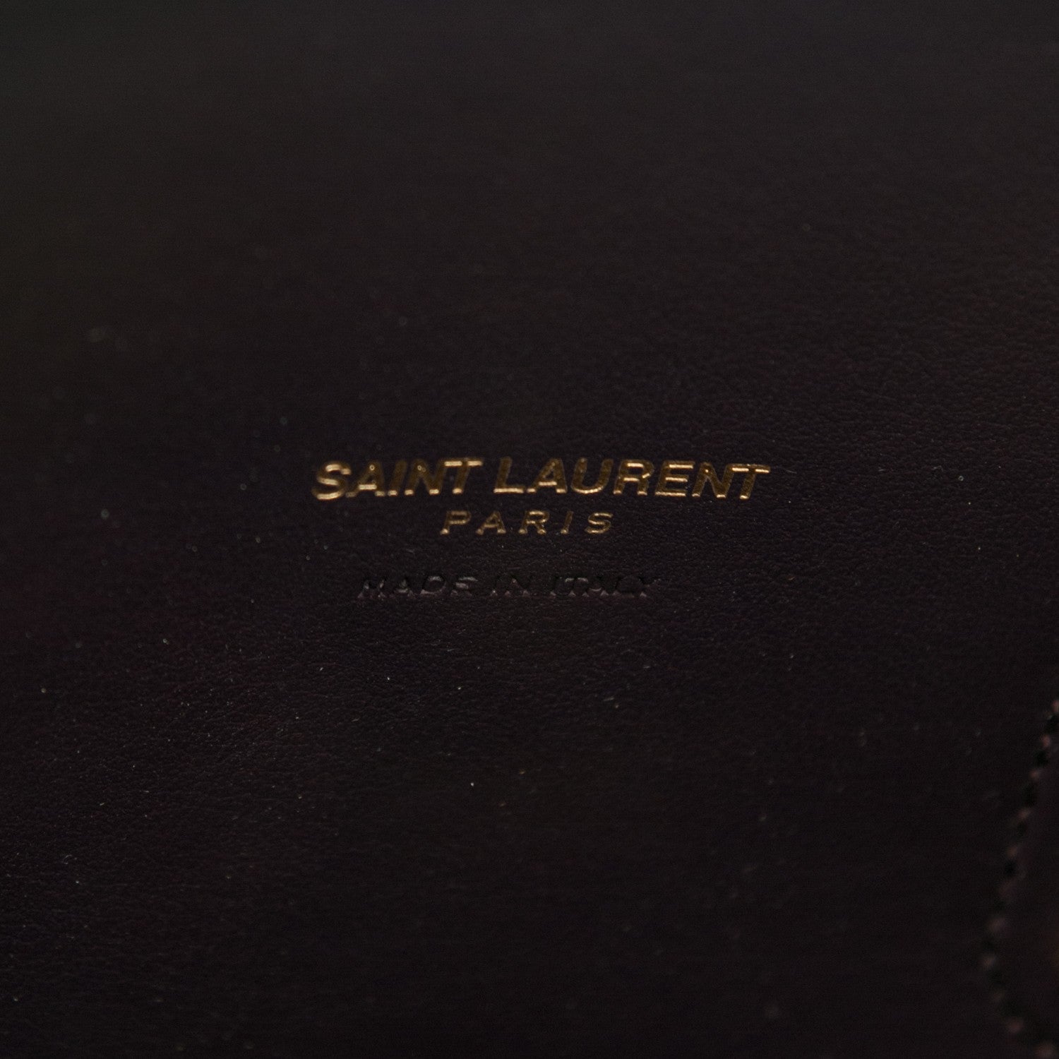 Saint Laurent Calfskin Crocodile Embossed Small Sac De Jour Deep Purple 6 of 7