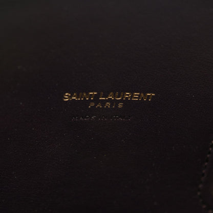 Saint Laurent Calfskin Crocodile Embossed Small Sac De Jour Deep Purple 6 of 7