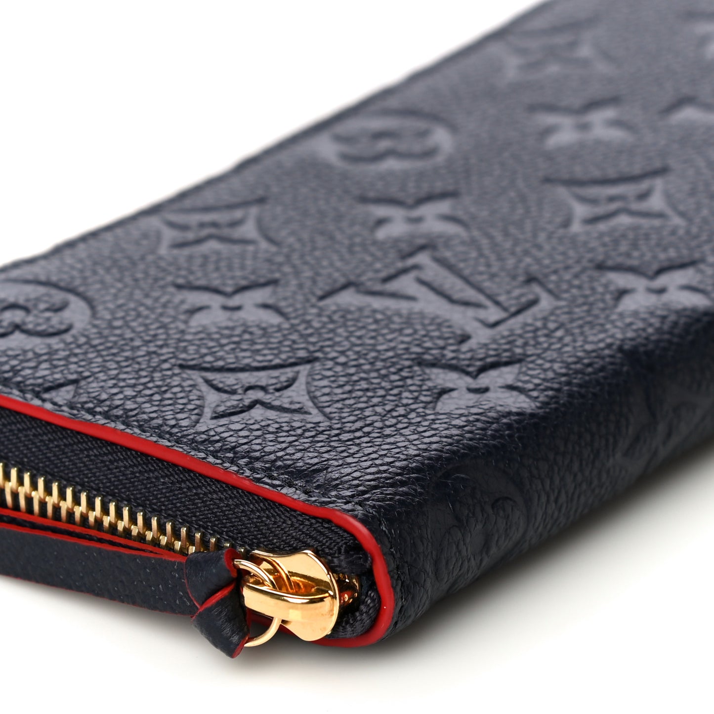 Empreinte Clemence Wallet Marine Rouge