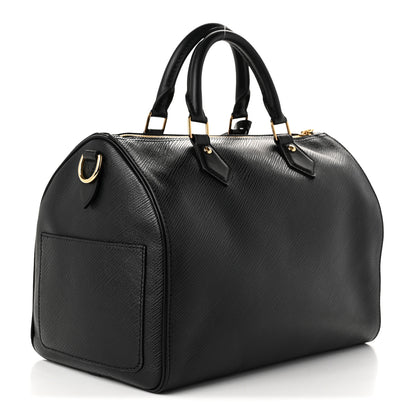Louis Vuitton Epi Speedy Soft 30 Black 3 of 9