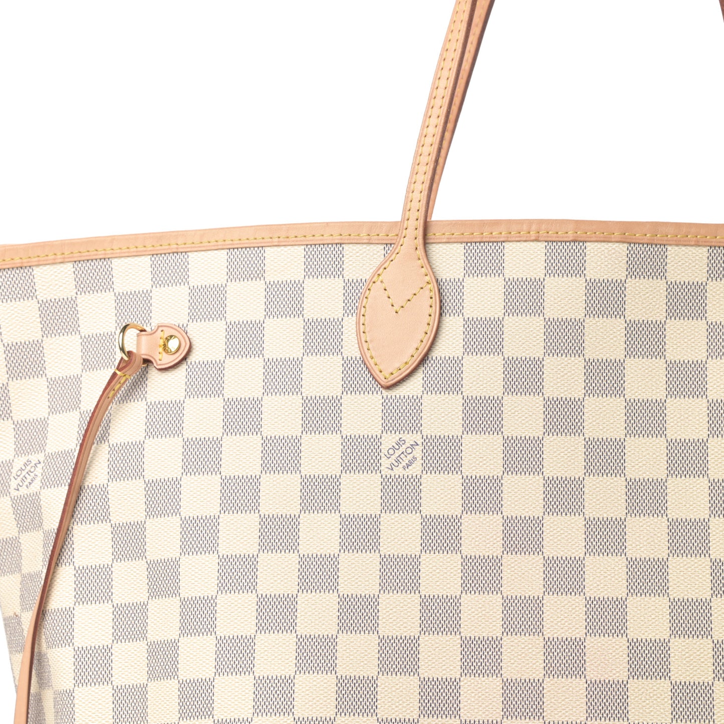 Damier Azur Neo Neverfull GM Rose Ballerine