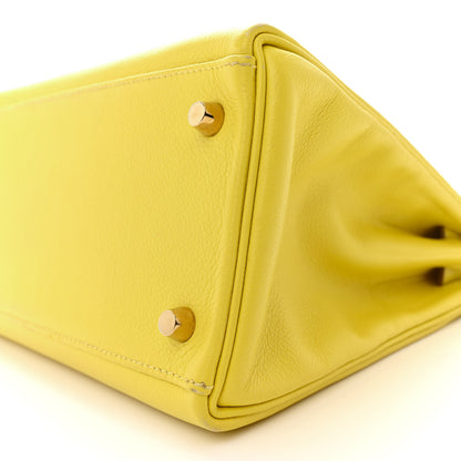 Hermes Evercolor Kelly Retourne 28 Lime 9 of 20