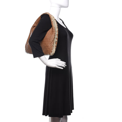 Bottega Veneta Nappa Intrecciato Medium Veneta Hobo Walnut 2 of 11