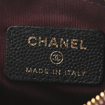 Chanel Caviar Quilted Small Cosmetic Case Black 6 of 8