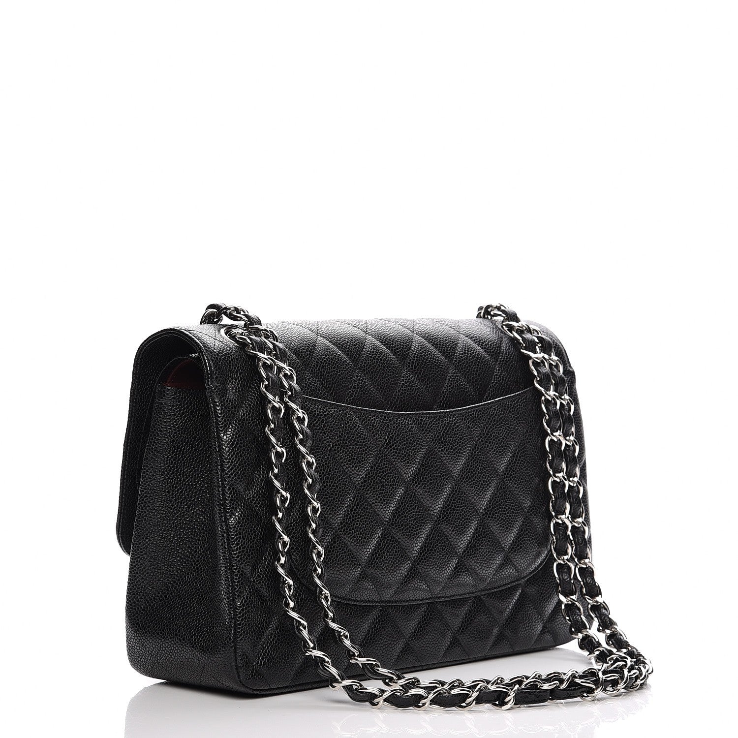 Chanel Caviar Quilted Jumbo Double Flap Black 3 of 8