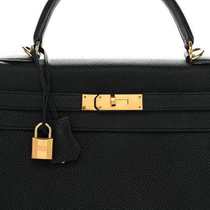 Hermes Togo Kelly Retourne 32 Black 9 of 14