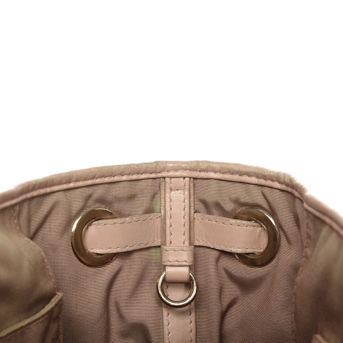 Coated Canvas Cannage Small Panarea Tote Beige
