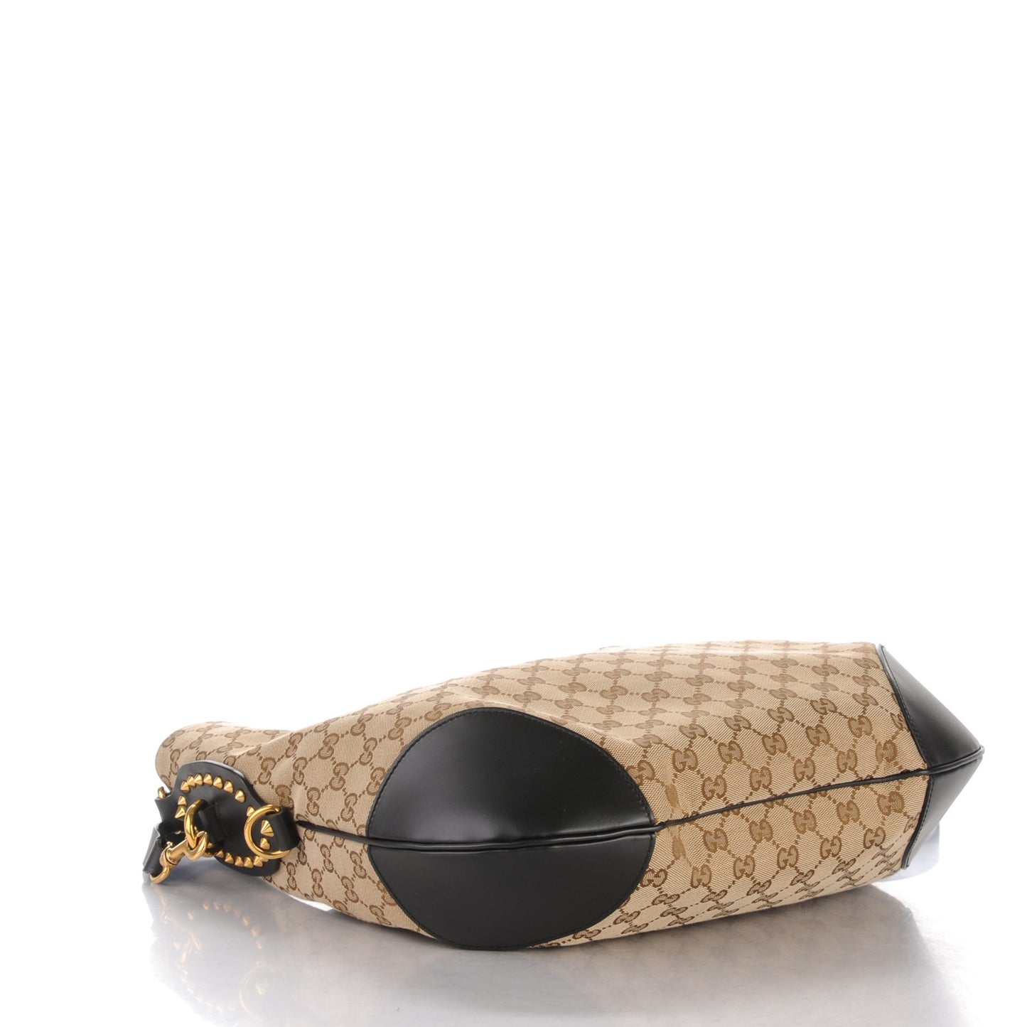 Monogram Medium Patti Stud Hobo Black