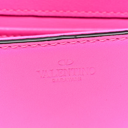 Valentino Garavani Calfskin Lacquer Monochrome Vlogo Mini Loco Crossbody Bag Pink PP 6 of 9