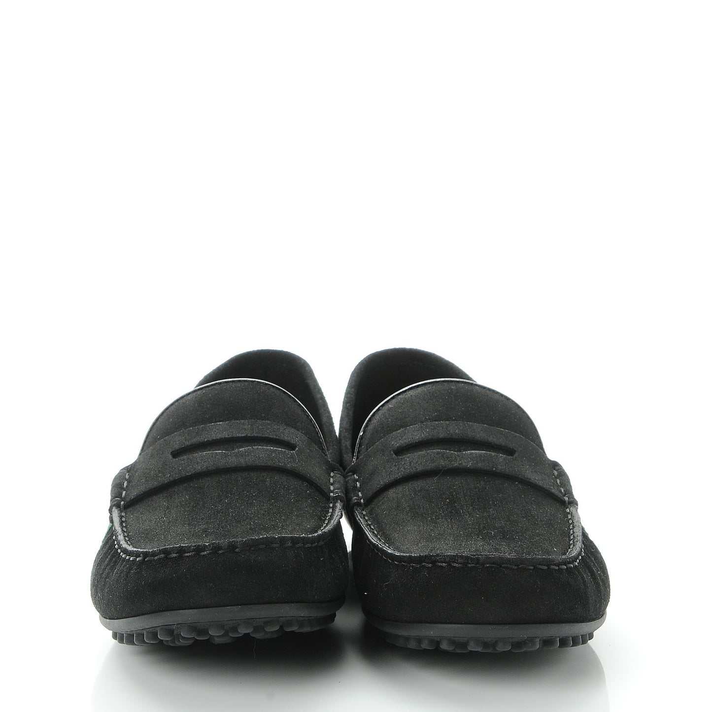 Suede Web Mens Kanye Driver Loafers 9.5 Black
