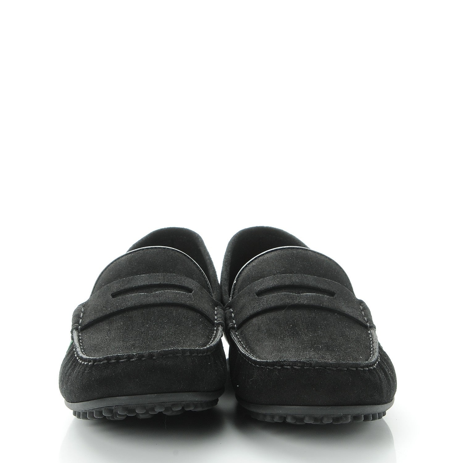 Gucci Suede Web Mens Kanye Driver Loafers 9.5 Black 2 of 9