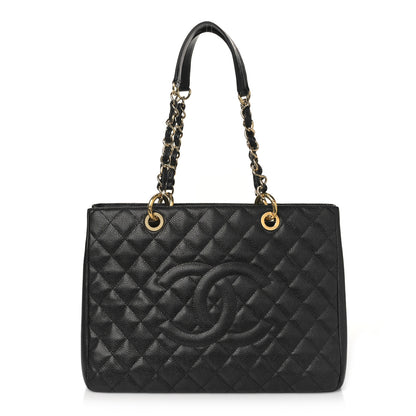 Chanel Caviar Quilted Grand Shopping Tote GST Black 1 of 10