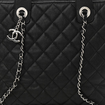 Chanel Caviar Quilted Large Urban Companion Top Handle Shopping Tote Black 7 of 9