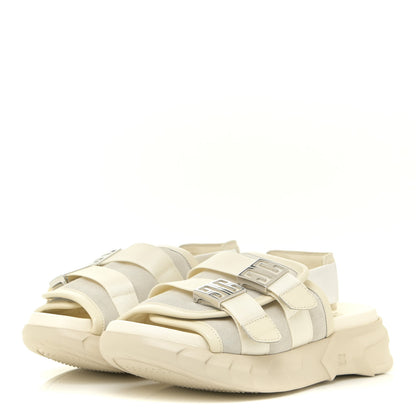 Givenchy Calfskin Rubber Marshmallow Strap Sandals 37 Off White 3 of 13