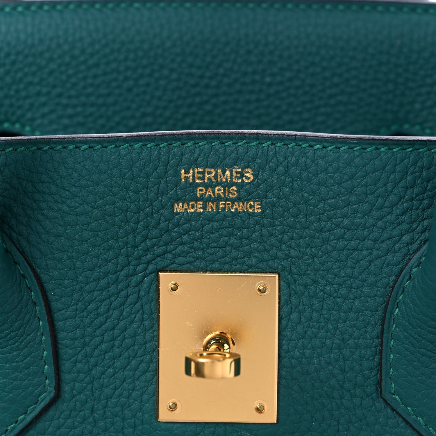 Hermes Togo Birkin 35 Malachite 6 of 11