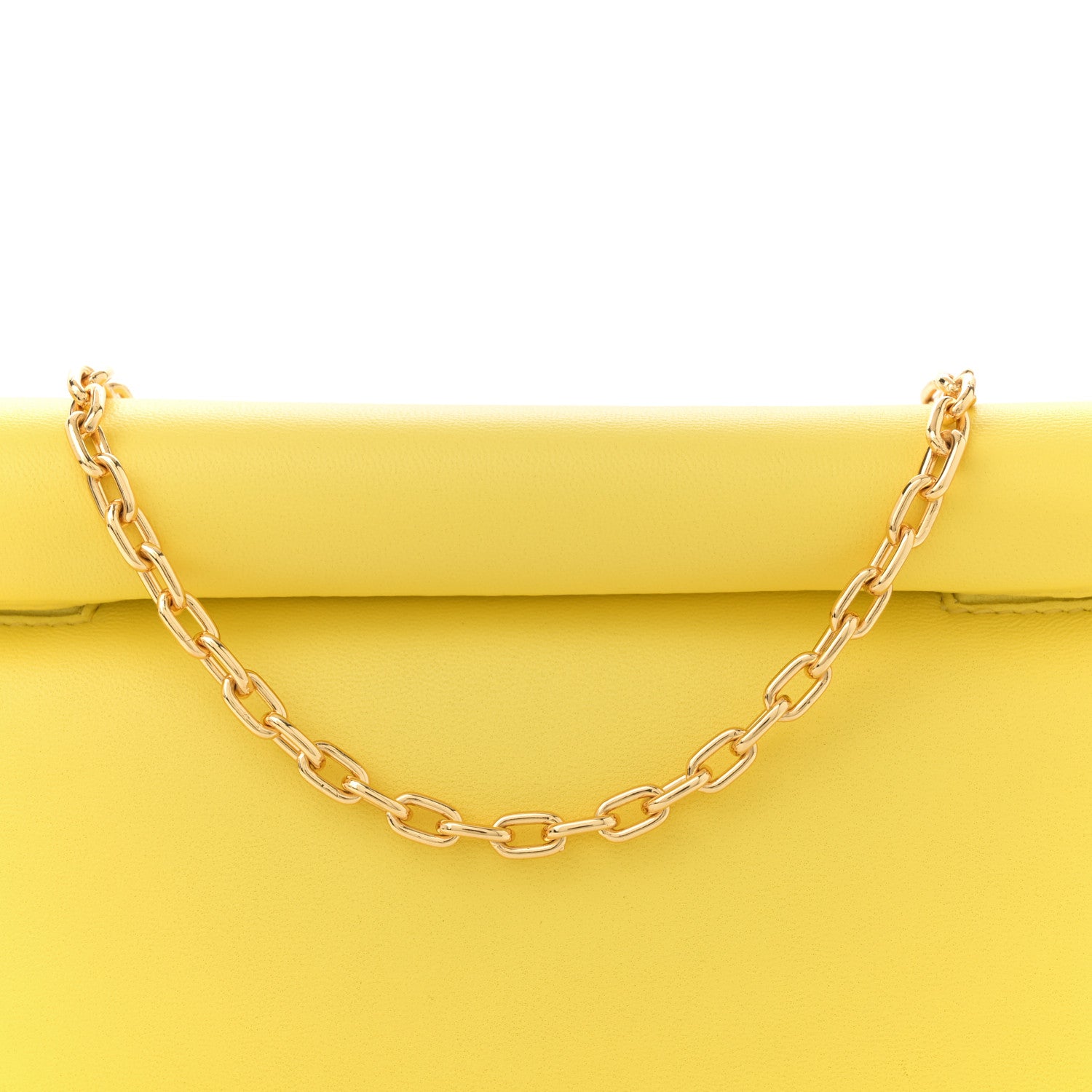 Jacquemus Smooth Calfskin La Petite Pochette Rond Carre Yellow 8 of 13