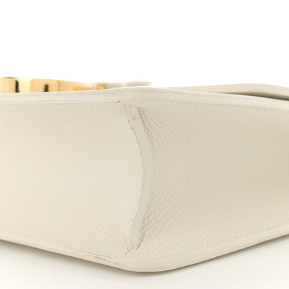 Christian Dior Grained Calfskin 30 Montaigne Flap Bag White 10 of 13