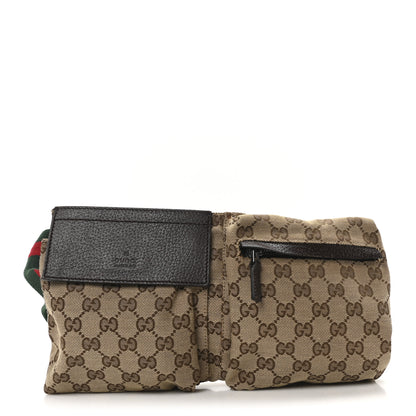 Gucci Monogram Web Belt Bag Dark Brown 1 of 10