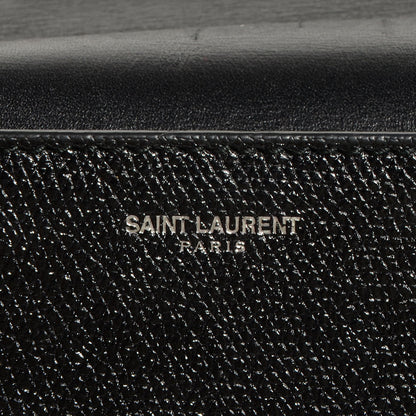 Saint Laurent Grained Leather Medium Betty Black 7 of 9