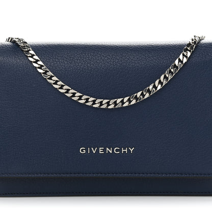 Givenchy Sugar Goatskin Pandora Chain Wallet Navy 8 of 11
