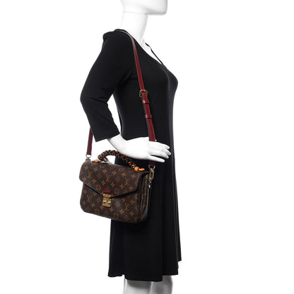 Louis Vuitton Monogram Braided Pochette Metis Safran 2 of 9