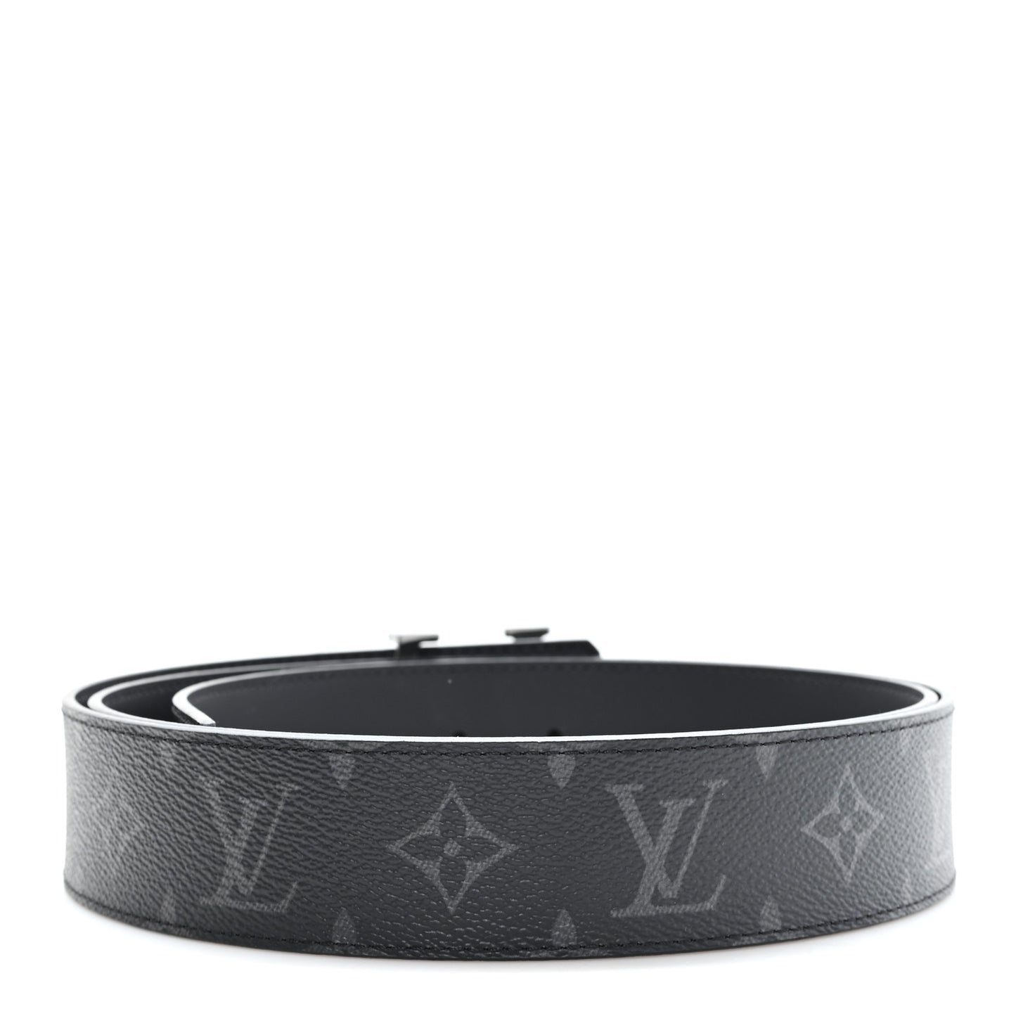Monogram Eclipse Taigarama 40mm LV Initiales Reversible Belt 120 48 Black