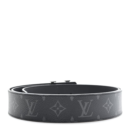 Louis Vuitton Monogram Eclipse Taigarama 40mm LV Initiales Reversible Belt 120 48 Black 2 of 6