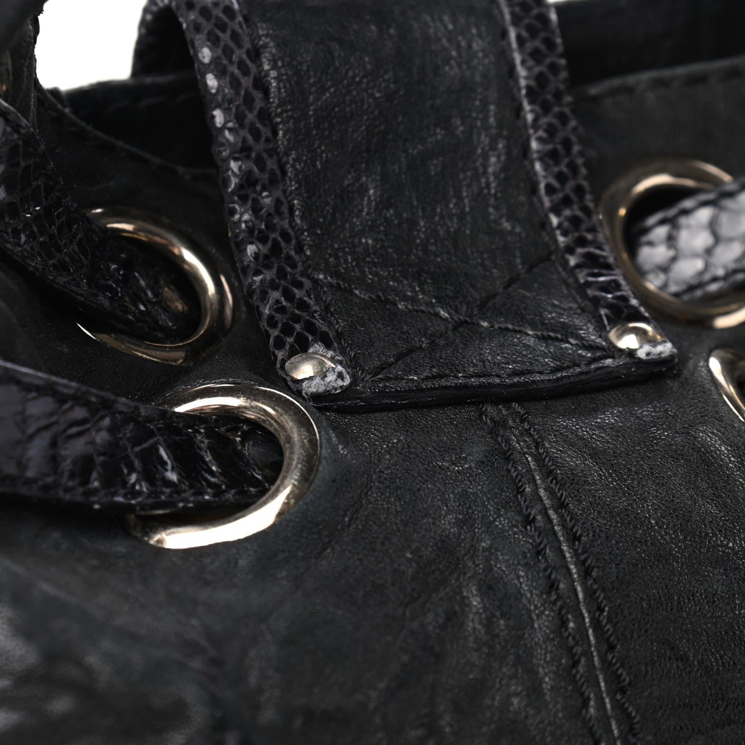 Jimmy Choo Calfskin Riki Black 4 of 4