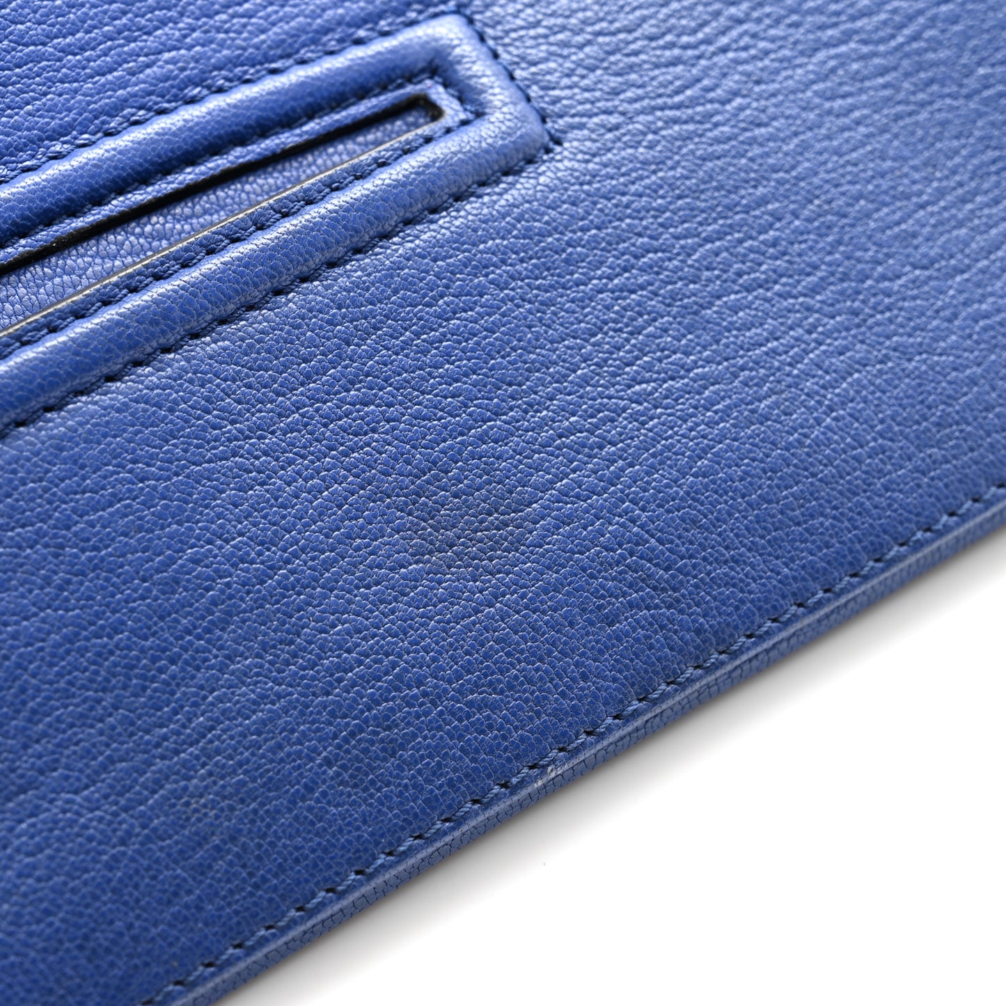 Sugar Goatskin Medium Antigona Envelope Clutch Blue