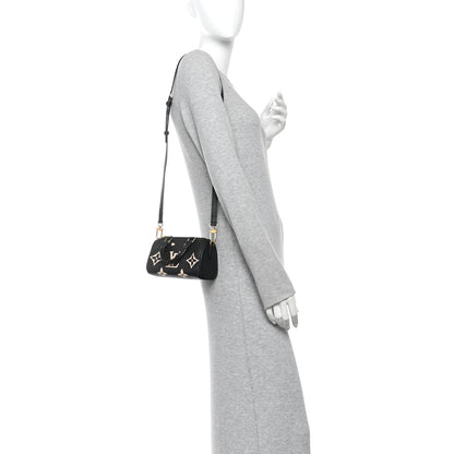 Louis Vuitton Empreinte Monogram Giant Nano Speedy Black Beige 2 of 9