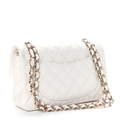 Chanel Caviar Quilted Small Double Flap White 3 of 9