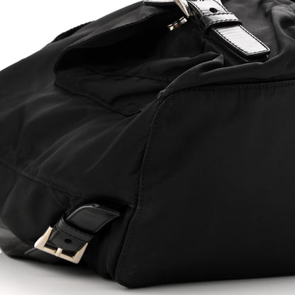 Prada Tessuto Nylon Vitello Backpack Black 8 of 9