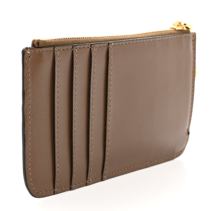 Fendi Vitello Soft F is Fendi Bi-Color FF 1974 Embossed Key Case Pouch Maya Black 3 of 11
