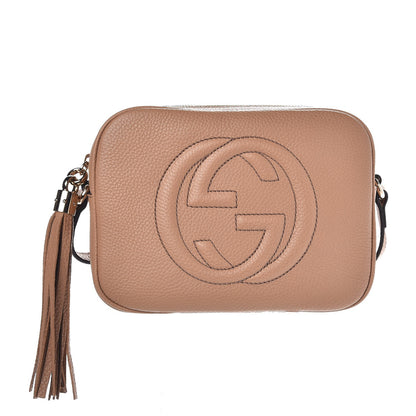 Gucci Pebbled Calfskin Small Soho Disco Bag Rose Beige 1 of 8