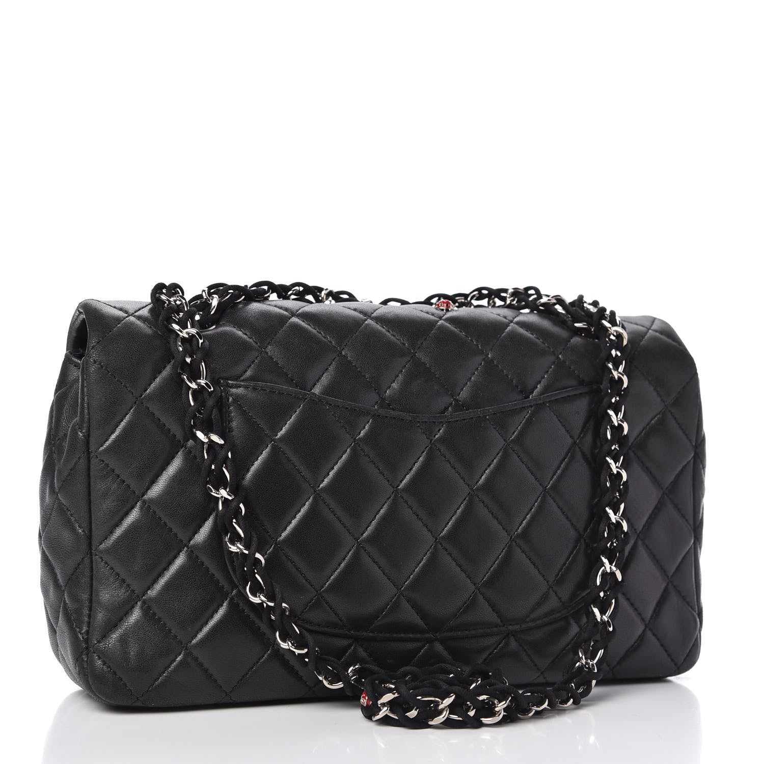 Chanel Lambskin Quilted Medium Ladybug Flap Black 3 of 10