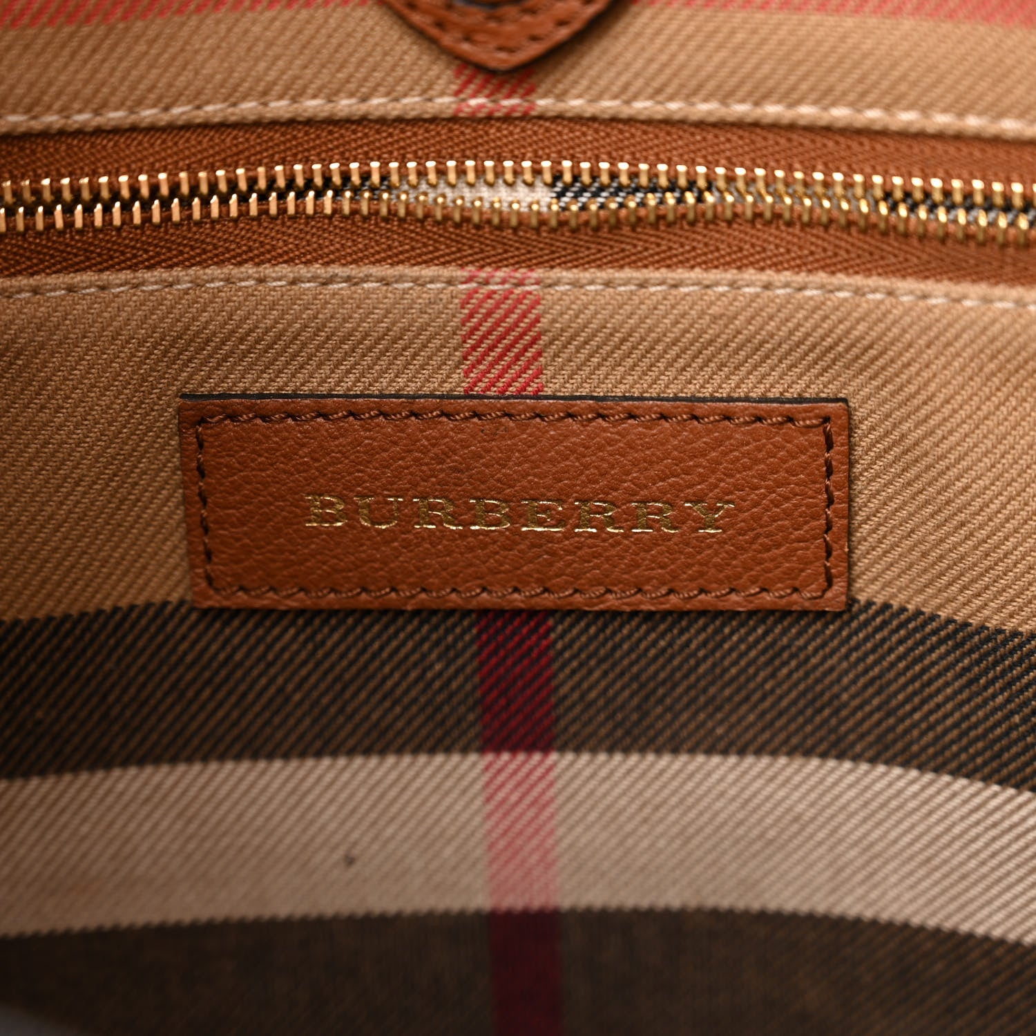 Burberry Grainy Calfskin Small Elmstone Hobo Tan 6 of 13