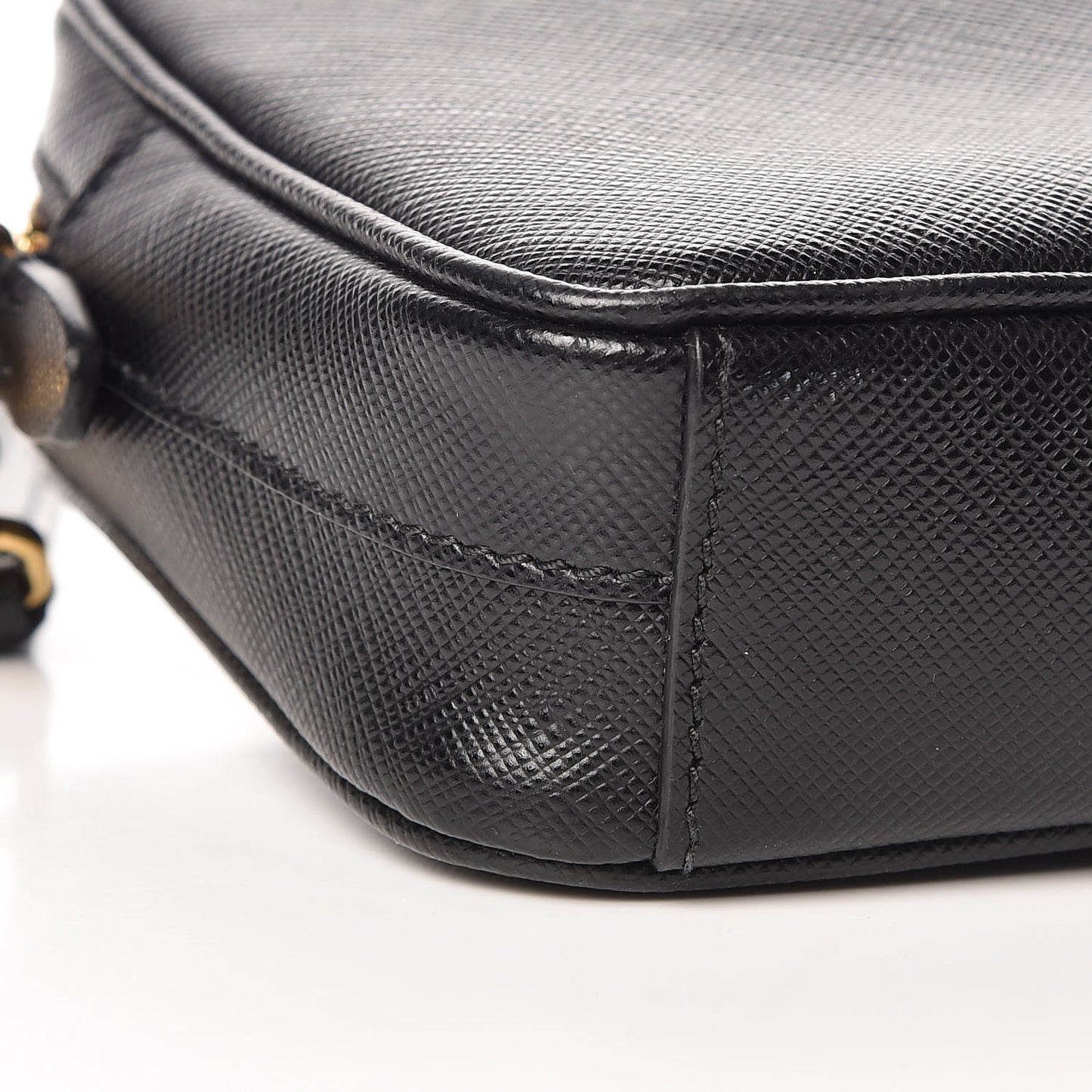 Saffiano Small Camera Crossbody Bag Black