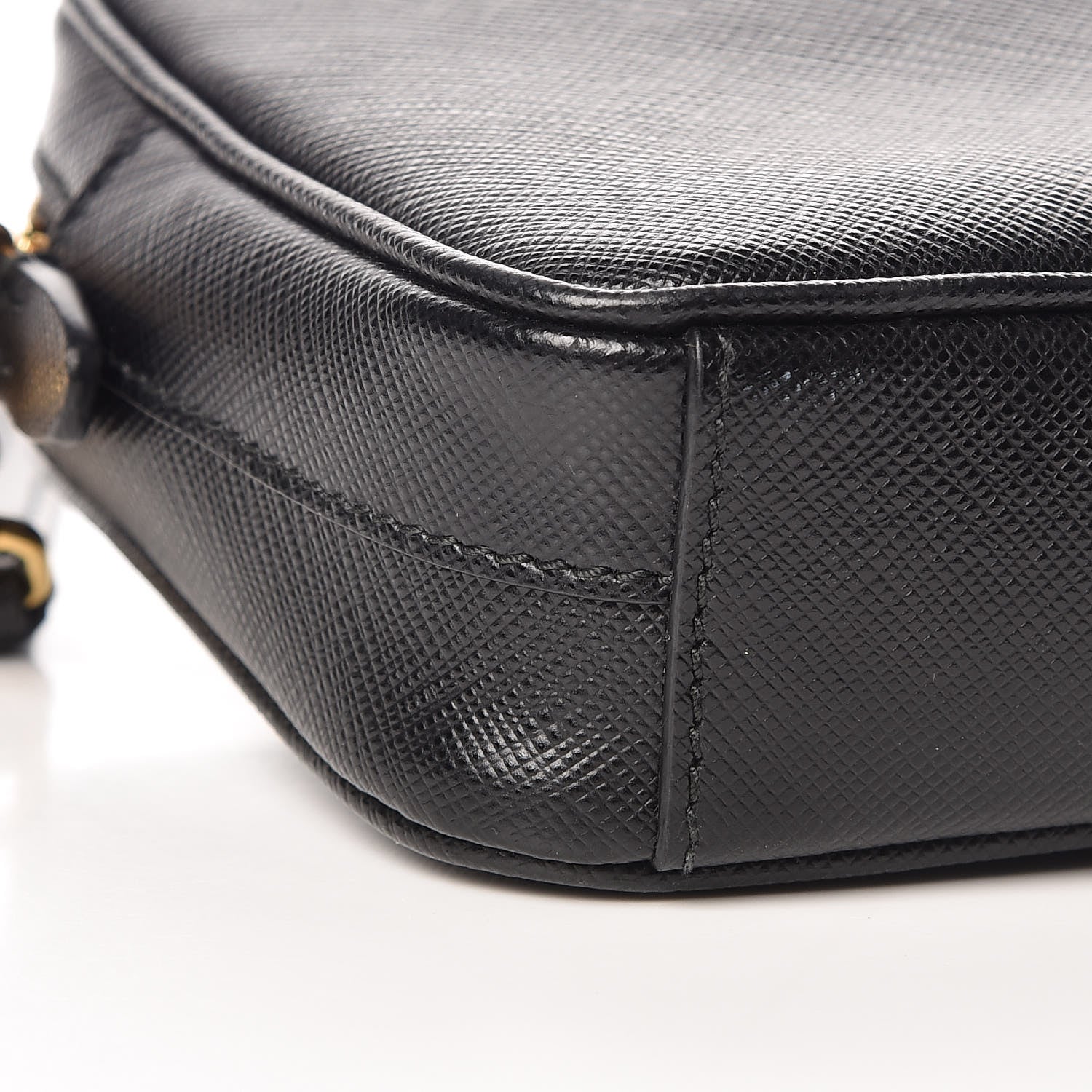Prada Saffiano Small Camera Crossbody Bag Black 9 of 10