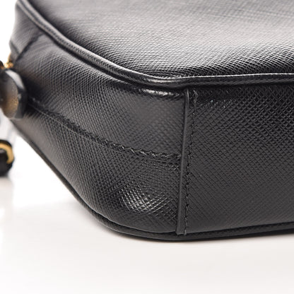 Prada Saffiano Small Camera Crossbody Bag Black 9 of 10