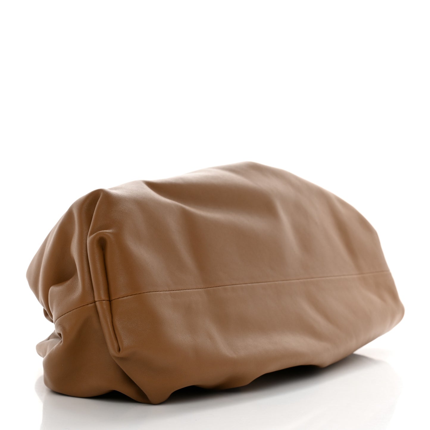 Smooth Butter Calf The Pouch Oversized Clutch Cammello