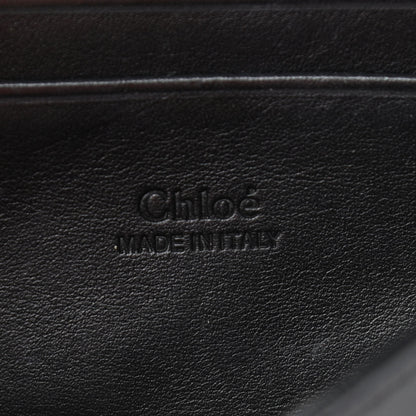 Chloe Suede Calfskin Faye Wallet On Strap Black 6 of 16