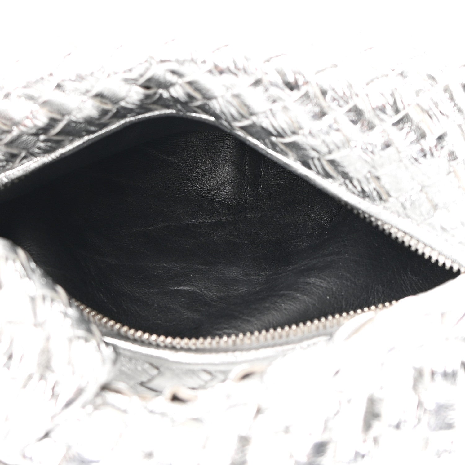 Bottega Veneta Metallic Nappa Intrecciato Mini Jodie Silver 4 of 9